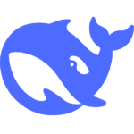 DeepSeek AI logo – open-source generative AI platform for research and content creation