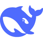 DeepSeek AI logo – open-source generative AI platform for research and content creation