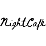 Night Cafe AI art generator logo and community platform interface