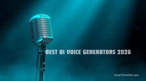Best AI voice generators 2026 ranking showing ElevenLabs 4.8/5 best overall, Murf AI 4.5/5 best for teams, Speechify 4.4/5 best for reading, and LOVO 4.2/5 best multilingual