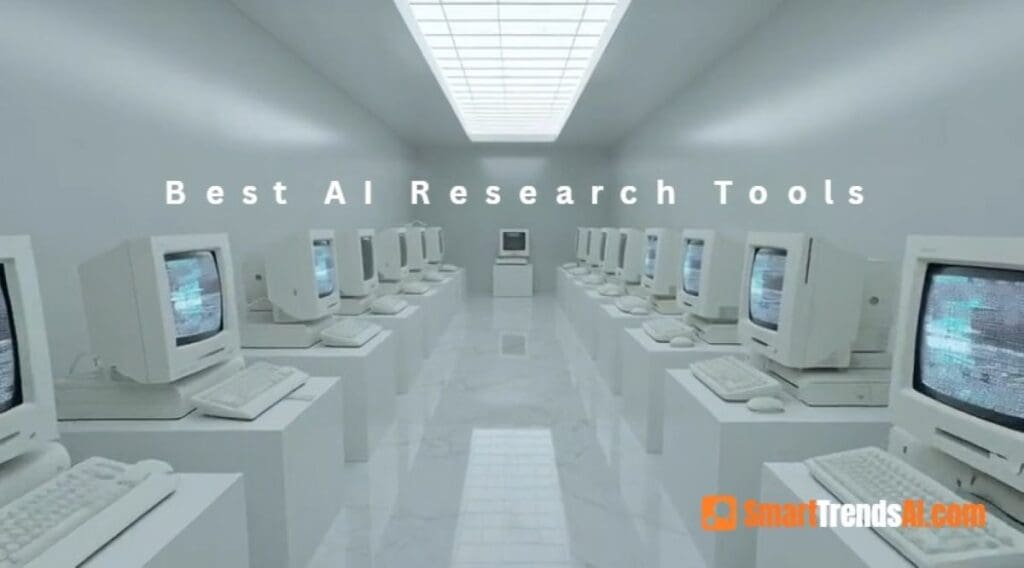 Best AI research tools 2026 ranked by SmartTrendsAI featuring Elicit Semantic Scholar Zotero NotebookLM and Perplexity